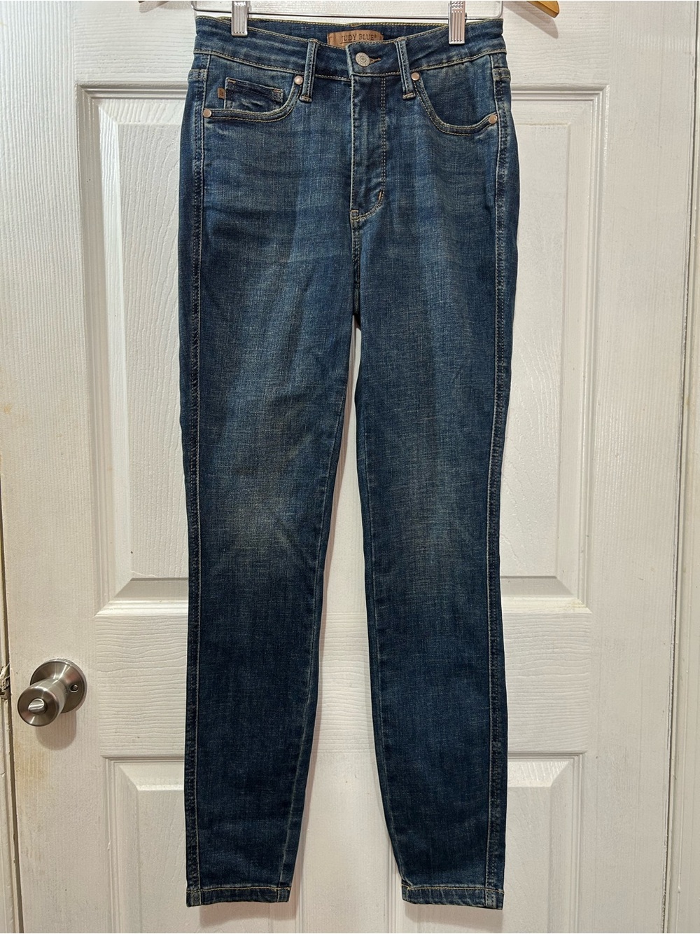 Judy Blue Skinny Jeans Womens 3/26 Dark Wash Stretch Denim High Rise
